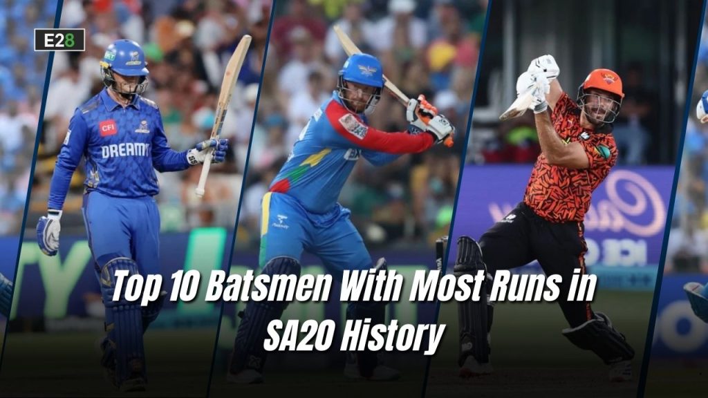 Batsmen With Most Runs in SA20 History