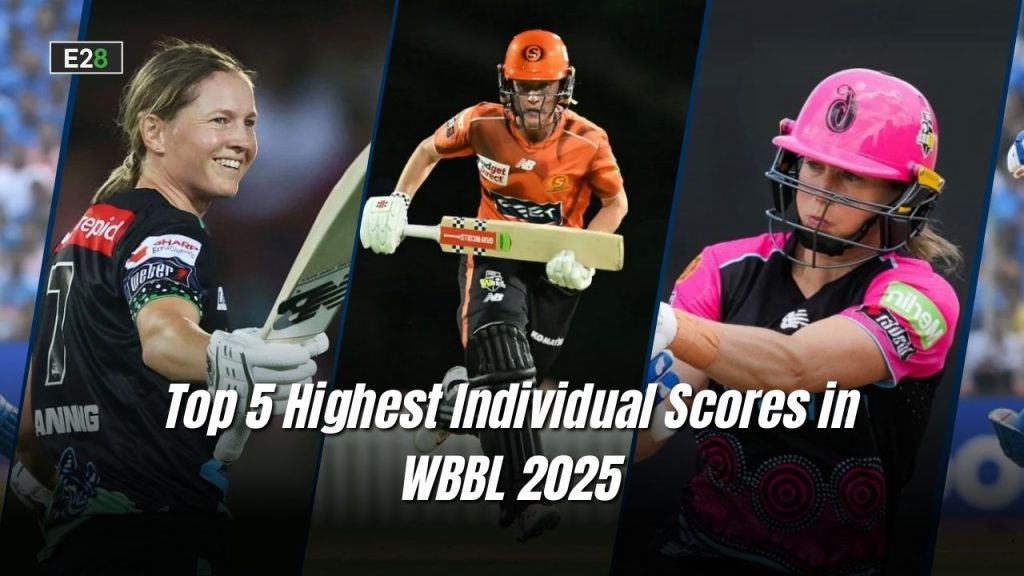 Highest Individual Scores in WBBL 2025