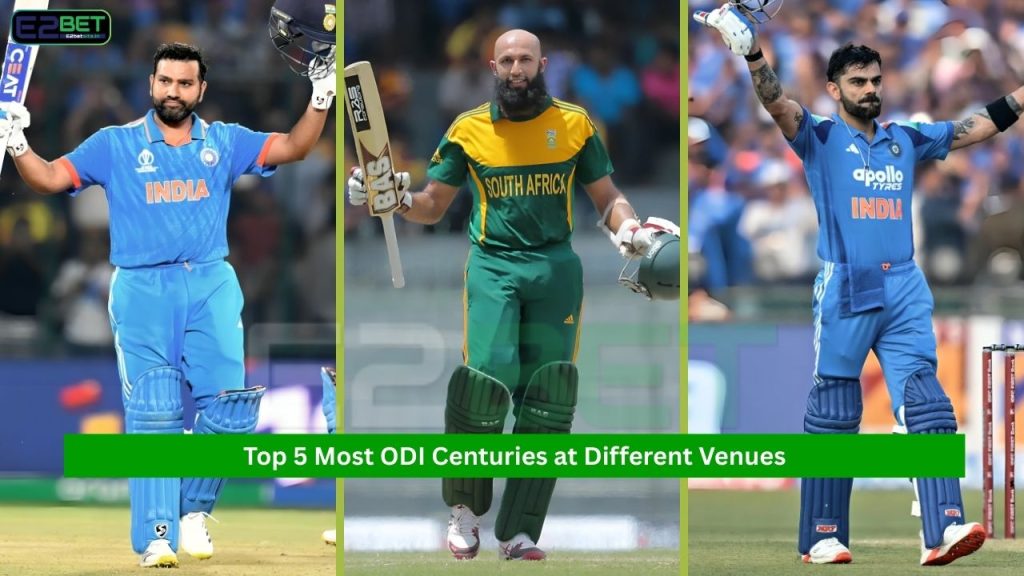 Most ODI Centuries at Different Venues