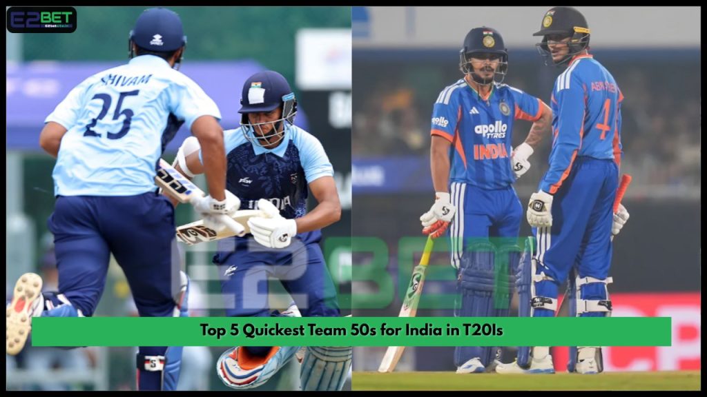 Quickest Team 50s for India in T20Is