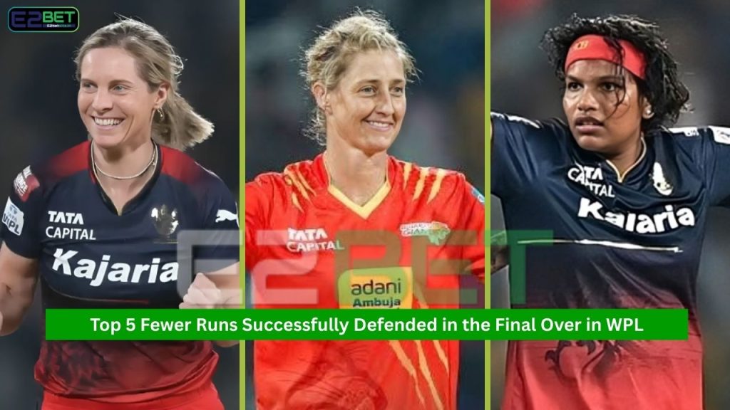 Fewer Runs Successfully Defended in the Final Over in WPL