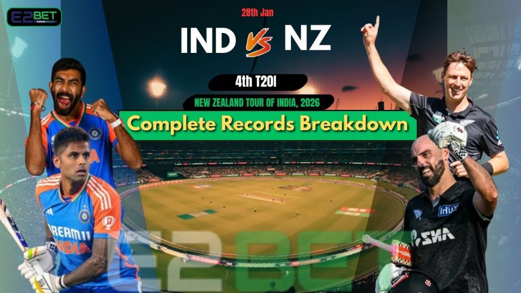 IND vs NZ 4th T20I Records