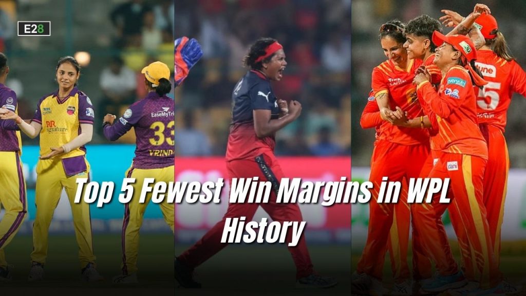 Fewest Win Margins in WPL