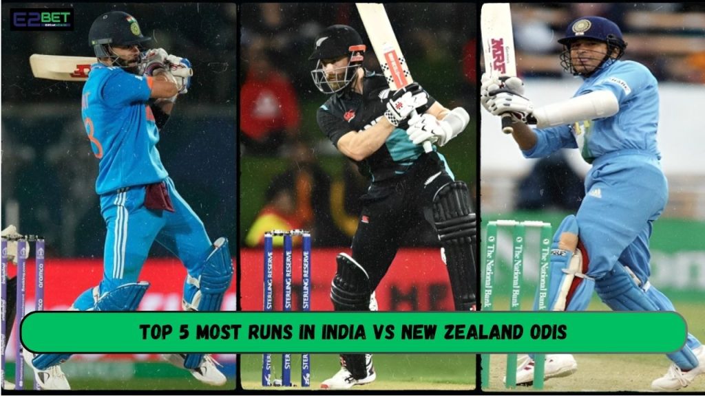 Most Runs in India vs New Zealand ODIs